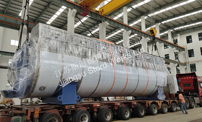 150T/D 500平方斯道德圆盘式干燥机发运德国